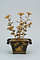 鼈甲製菊花鉢植棚飾