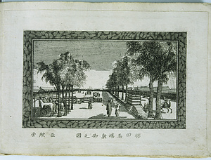 桜田馬場射御之図（銅版画東都名所図二十五図）