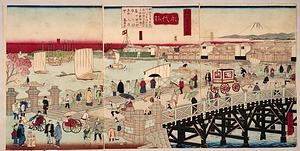 東京名所第一の風景永代橋