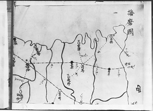 郵便線路図(播磨国)