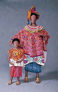 手織り巻きスカート　フレアースカート　グァテマラ　民族衣装　ウィピル　古布サイケデリック