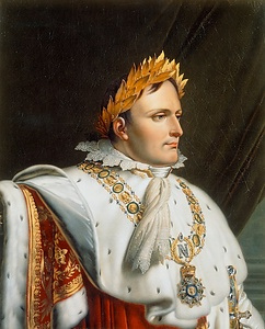 戴冠衣装の皇帝ナポレオンの肖像 たいかんいしょうのこうていなぽれおんのしょうぞう