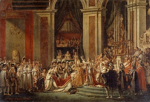 皇帝ナポレオン1世と皇后ジョゼフィーヌの戴冠式（ダヴィッドの作品による）