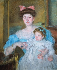 モレル・ダルルー伯爵夫人と息子