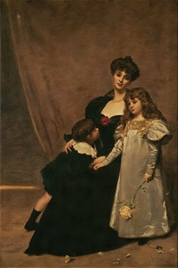 母と子（フェドー夫人と子供たち）