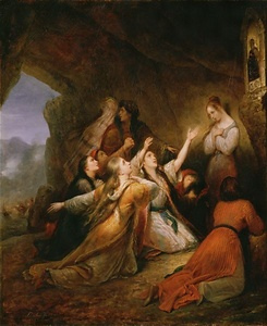 戦いの中、聖母の加護を願うギリシャの乙女たち