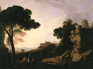 Landscape Capriccio with Tomb of the Horatii and Curiatii, and the Villa of Maecenas at Tivoli
