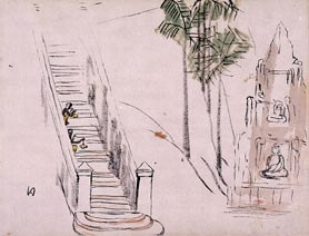 A Scene in Rangoon from &quot;Sketches from the Trip to India and Other Asian Countries&quot;