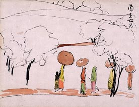 A Scene in Rangoon from "Sketches from the Trip to India and Other Asian Countries"