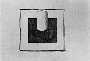 Black Square and White Cylindrical Form