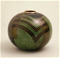 球形花瓶(緑、黒)