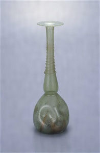 Glass vase of pale green tint