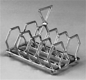 Toast rack in the hexagonal shape