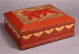Box, lion design, choshitsu