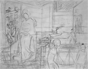 Sketch for "A Woman's Surroundings"