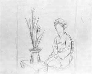 Sketch for "Flower Arranging"
