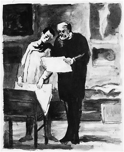 Copy of H.Daumier's "Advices for a Young Artist"(1864)