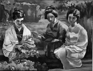 Three Women (Picking Flowers)