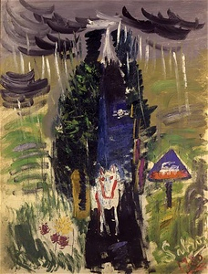オルレアン街道の雨