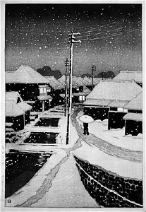 「東京十二題」より　雪に暮るる寺島村