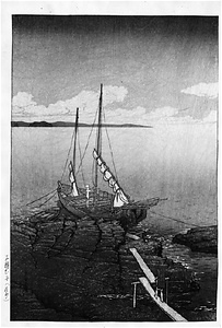 Stone Carrying Boat, Awa from "Scenes from Travels I"
