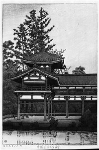The Ho-o Hall, the Byodoin Temple, Uji from "Japanese Sceneries II, Kansai Series"