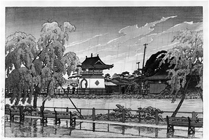 Shinobazu Pond in Rain from "Twenty Tokyo Scenes"