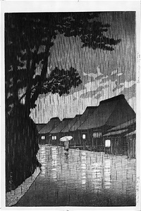 Maekawa, Saagami in Rain from "Scenes from the Tokaido Highway"