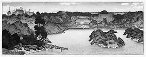 The Panorama Views of the Garden Pond from "The Mitsubishi Mansion in Fukagawa"