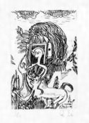 瑛九・銅版画　「SCALE V」より 191.河の女神