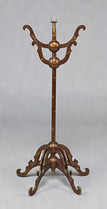 Mirror Stand, Design of cranes with pine sprigs in "maki-e" lacquer and mother-of-pearl inlay