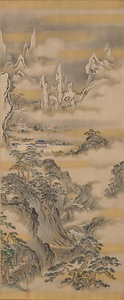 関羽・山水図 かんう　さんすいず