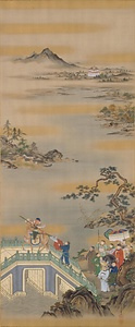 関羽・山水図 かんう　さんすいず