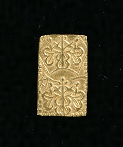 Gold Coin ("Ichibukin") Minted in the Tenpō Era