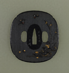 Guards for a Pair of Swords (&quot;Daishō&quot;), with Insects and Flowering Plants