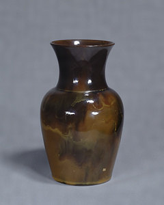 Flower Vase Brown glaze, spotted design