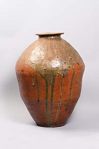 自然釉大壺