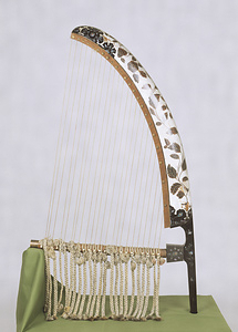 Harp<copy>, Copied from the original of Nara period, 8th century, in the Shoso-in Repository, Nara