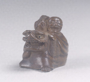 Toggle ("Netsuke") in the Shape of the Lion Dance