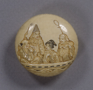 Toggle ("Netsuke") with Passengers in a Boat