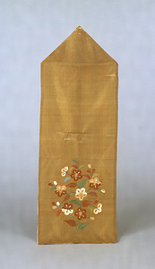 [Sumiboshi] (Noh cap) Cherry blossom design on light brown ground