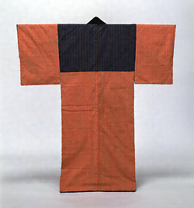 Kosode(Garment with Small Wrist Openings) Tozanjima stripes on cotton ground