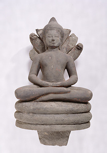 Buddha Seated on Naga (Snake deity)