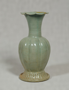 Lobed Vase, Celadon glaze