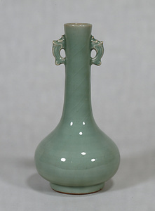 Flower Vase with Two Handles Celadon glaze