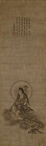 Bodhisattva Monju Riding a Lion