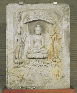 Buddha Triad in a Niche