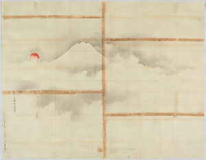 探幽／三保ノ虹昇龍富士ニ旭図 
