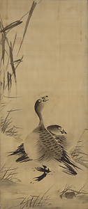 牧渓／芦雁図 