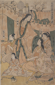 Toyotomi Hideyoshi and his Five Wives on an Excursion to the East of Kyoto